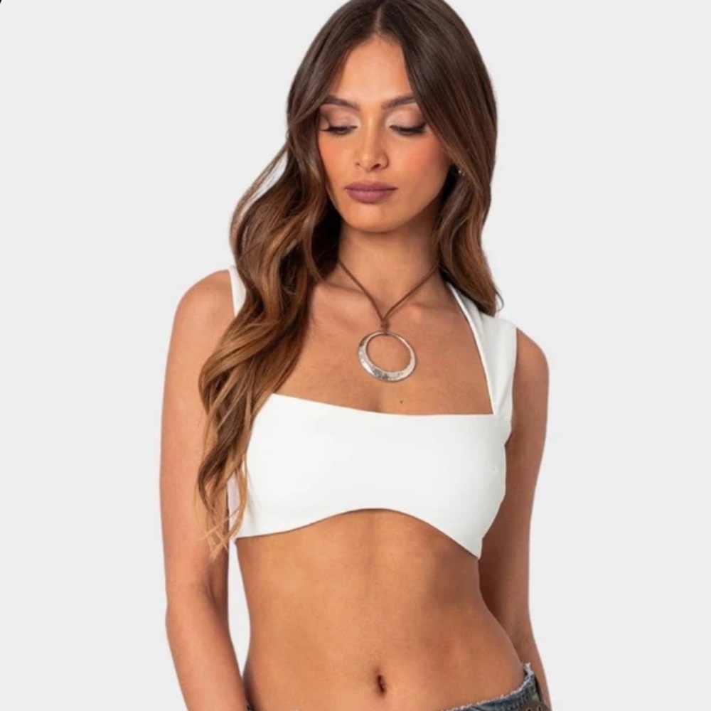 White Crop Top